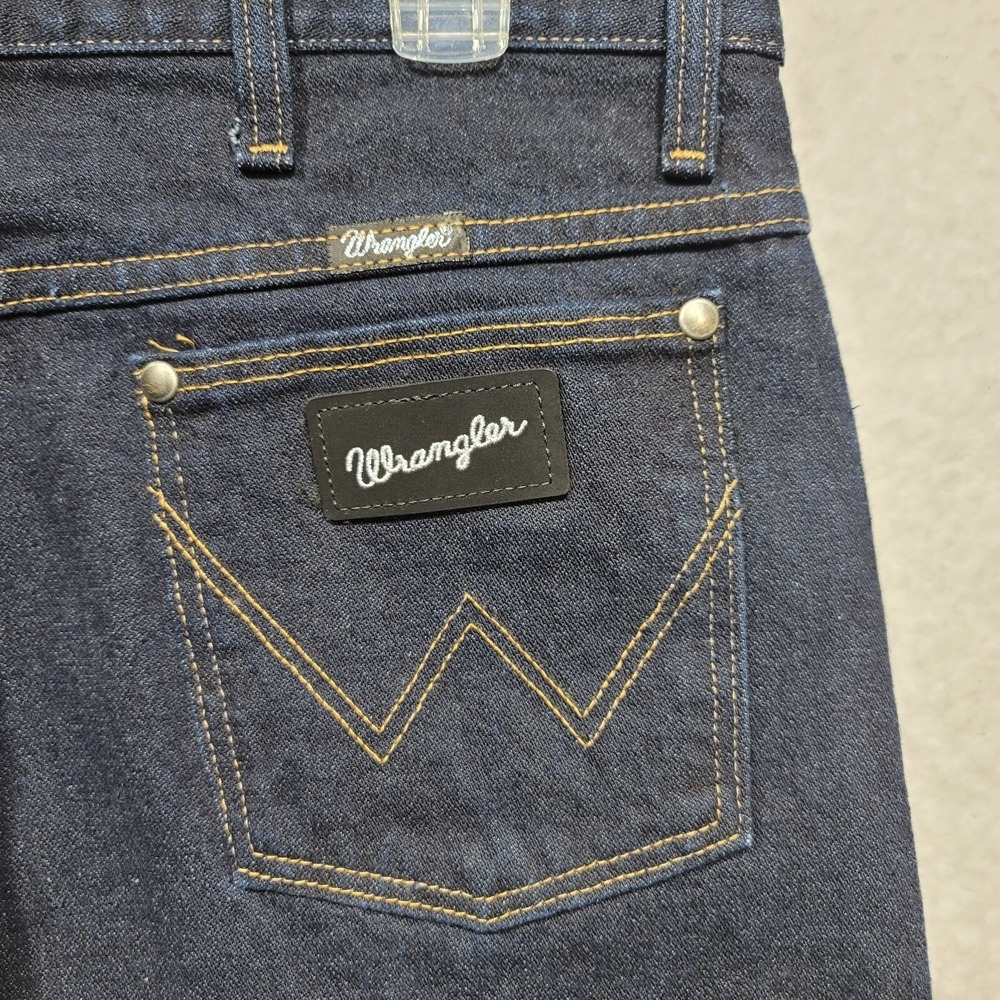 Wrangler 933SEDD Jeans 35x32 Blue Slim Silver Edition Cowboy Cut Rodeo Western